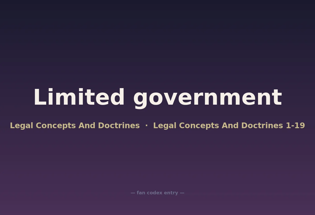 Limited government