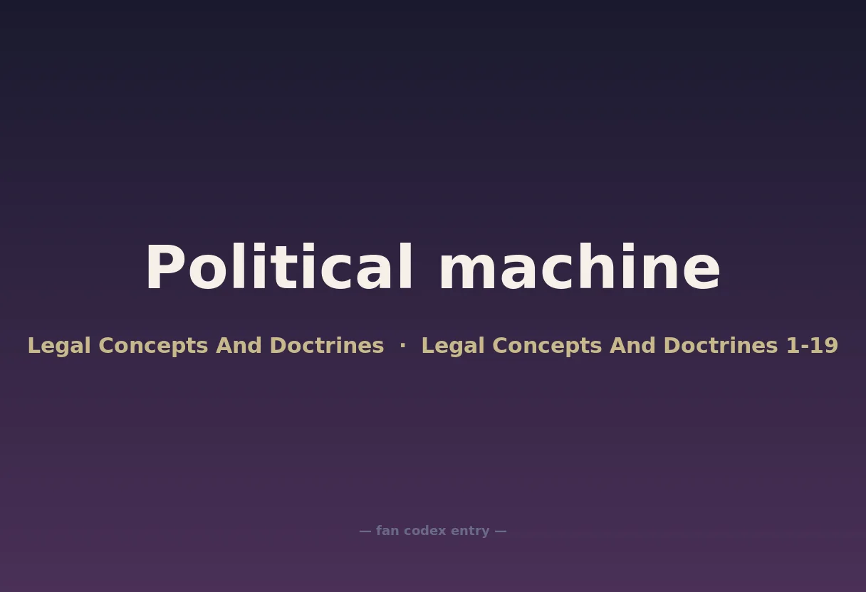Political machine